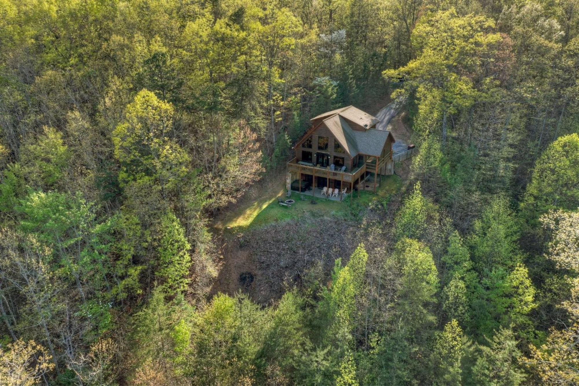 The View Sweeping Mountain Views Gas Fireplace Game Room Hot Tub Blue Ridge Exterior foto